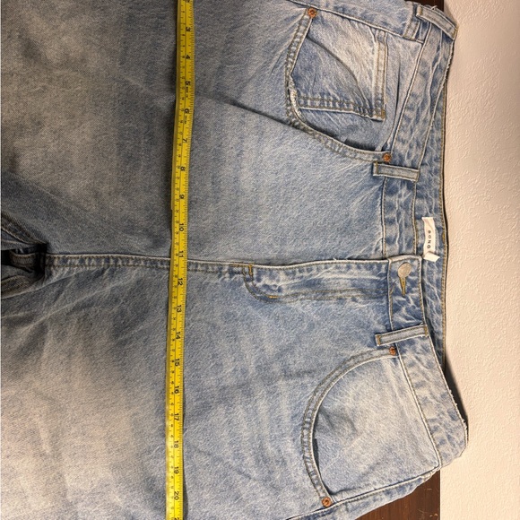 S.O.N.G. Light Wash Cropped Wide Leg Jeans 17/33 | 100% Cotton - Picture 7 of 9